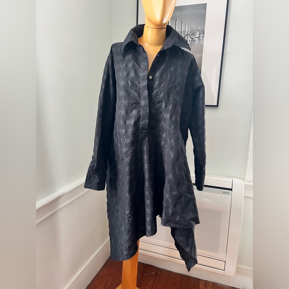 Marques’ Almeida asymmetric black shirt dress M
